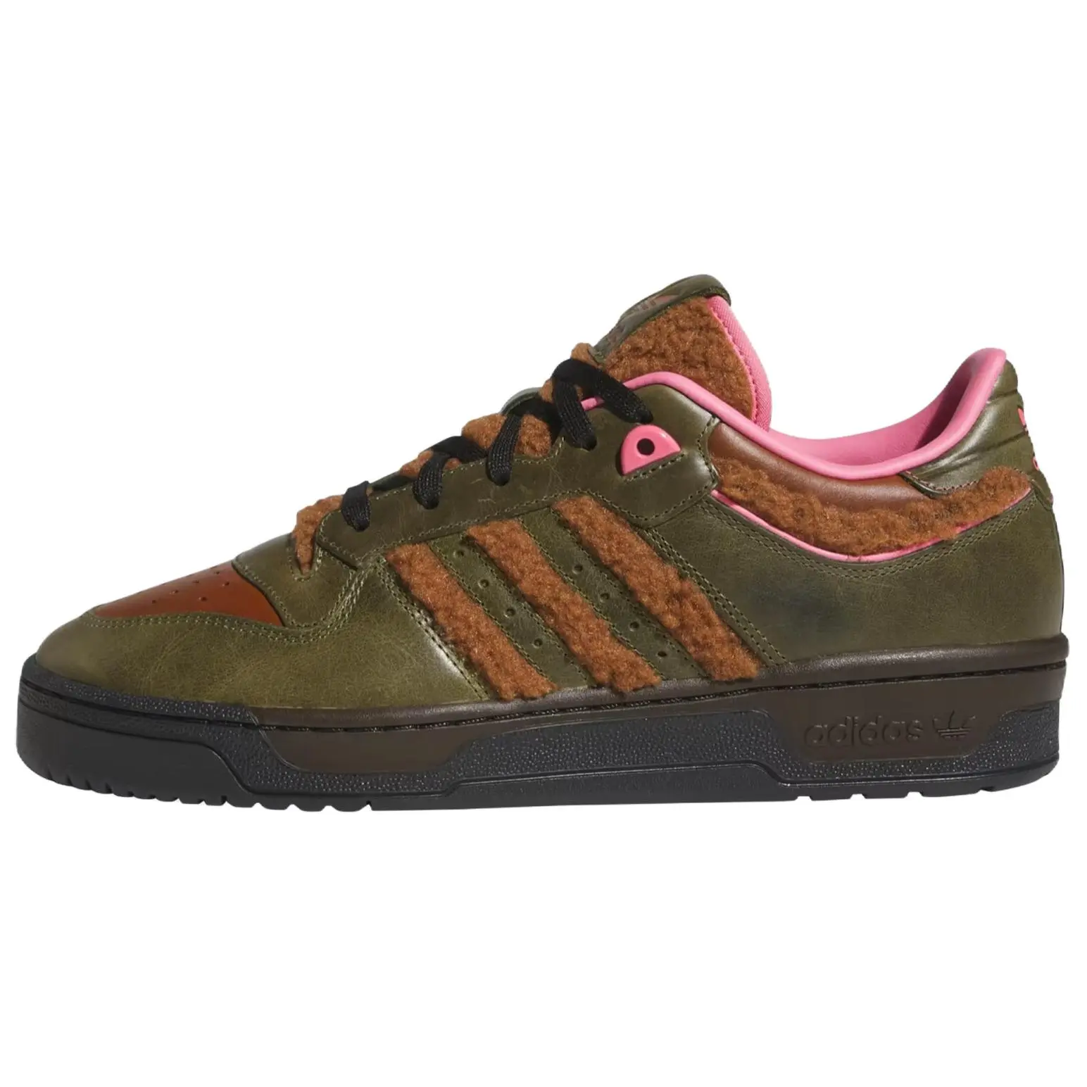Adidas Rivalry The Simpsons X Originals Low Werewolf Flanders' Versatile Durable Non-slip Skate Shoes Unisex Brown IF7190