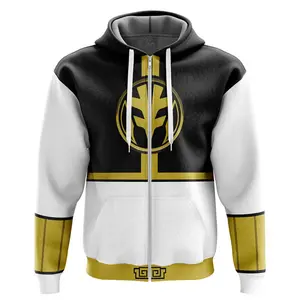 Hot New 2026 Ranger MightyMorphin Power Rangers Streetwear Hoodie Unisex Basic Zip Hoodie Premium Fleece Fabric Soft Comfortable Durable Stitching 3D Graphic Trendy 2025
