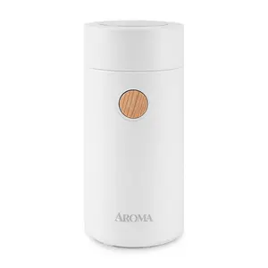 AROMA Mini Electric Compact Coffee Grinder White