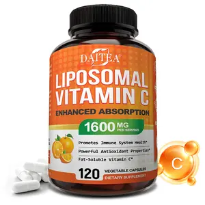Daitea Liposomal Vitamin C Health Supplement , ​​Supports Skin Health and Bone Health, 120 Capsules