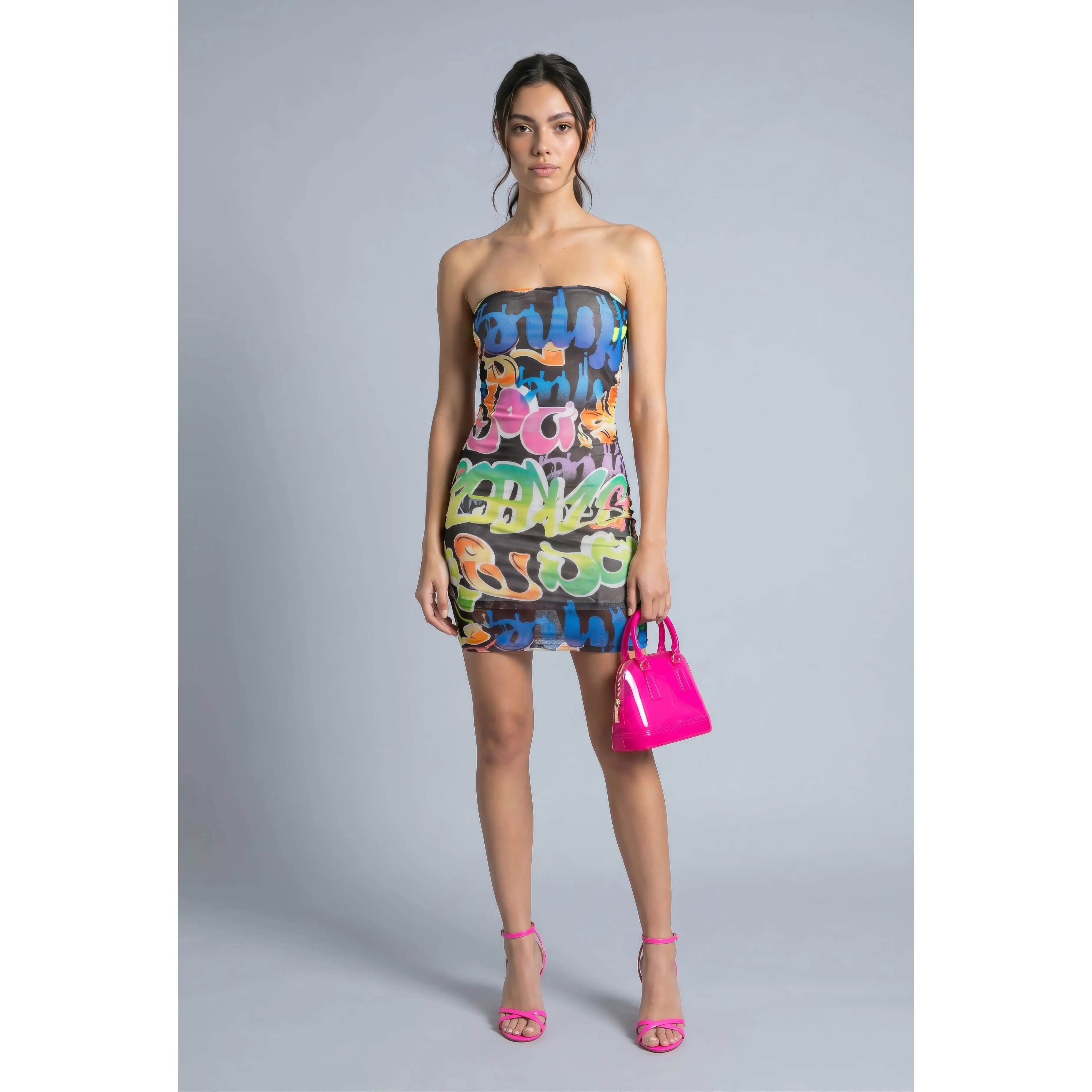 Graffiti Mini Dress