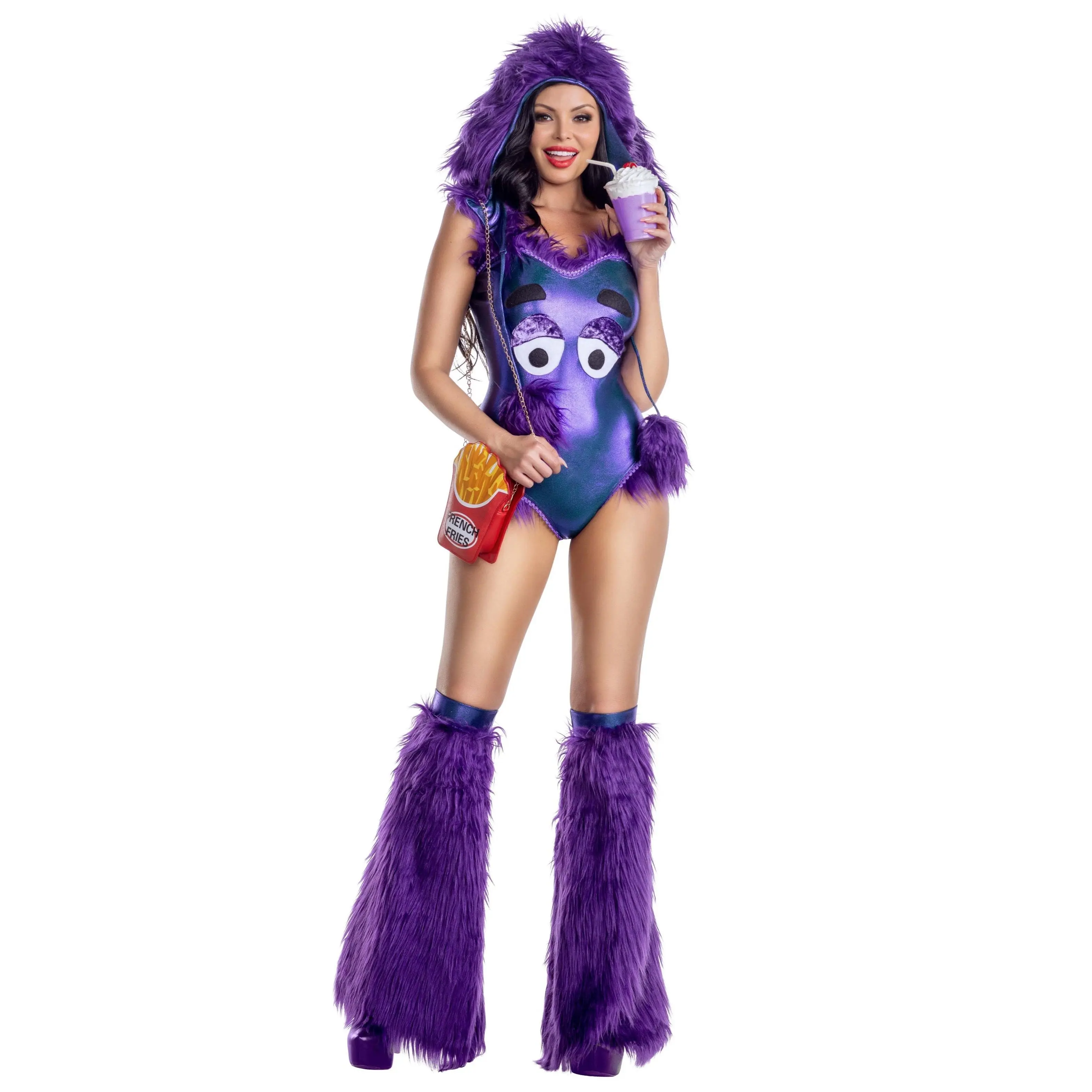 Fuzzy Fast Food Monster Women’s Halloween Costume