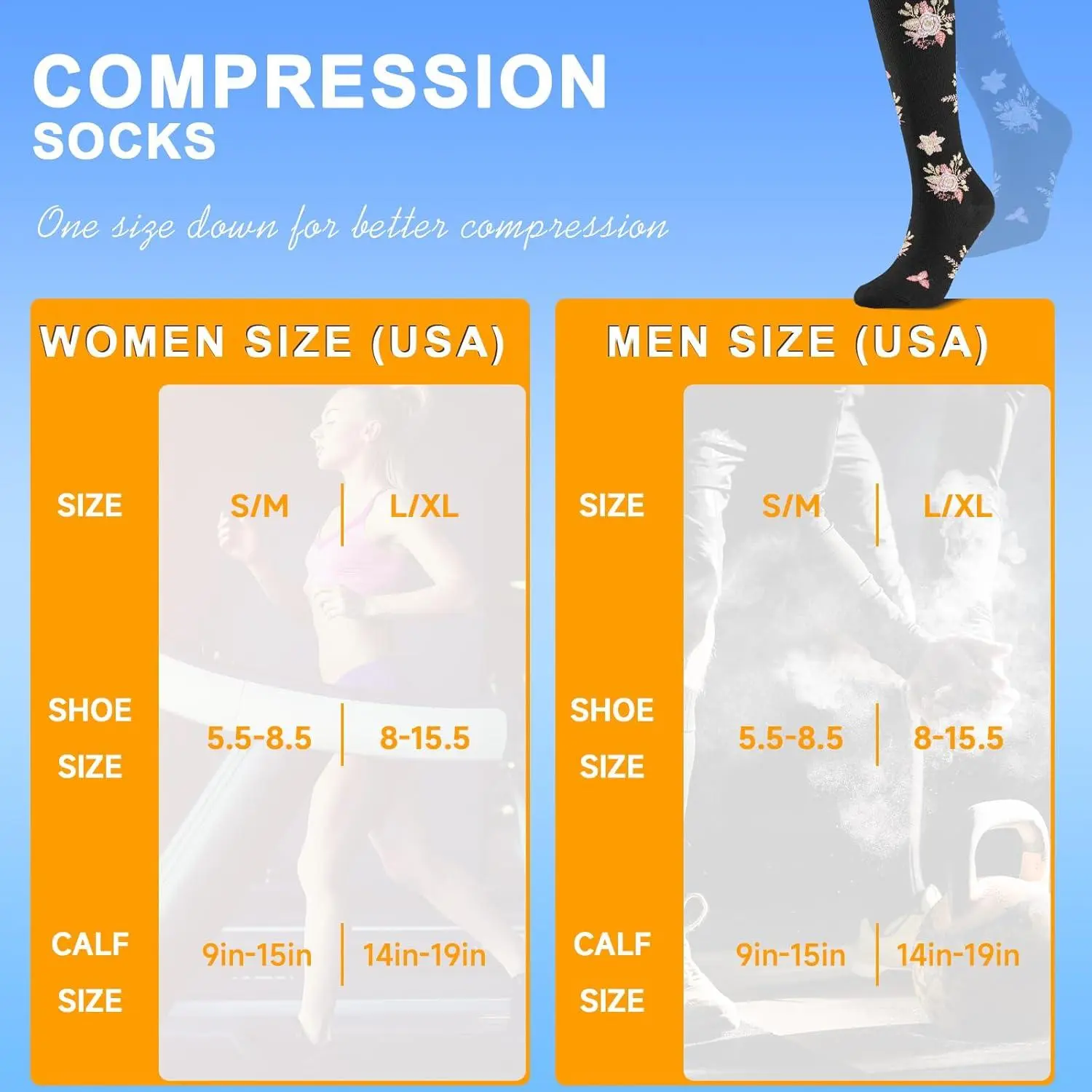 Compression Socks for Women and Men - 6 Pairs Knee High 20-30 mmHg Support Socks Best for Running Nurse Travel Sports Hiking Varicose Veins Relief Medical Circulation Athletic Performance Recovery Compression Socks for Women and Men - 6 Pairs Knee High 20-30 mmHg Support Socks Best for Running Nurse Travel Sports Hiking Varicose Veins Relief Medical Circulation Athletic Performance Recovery