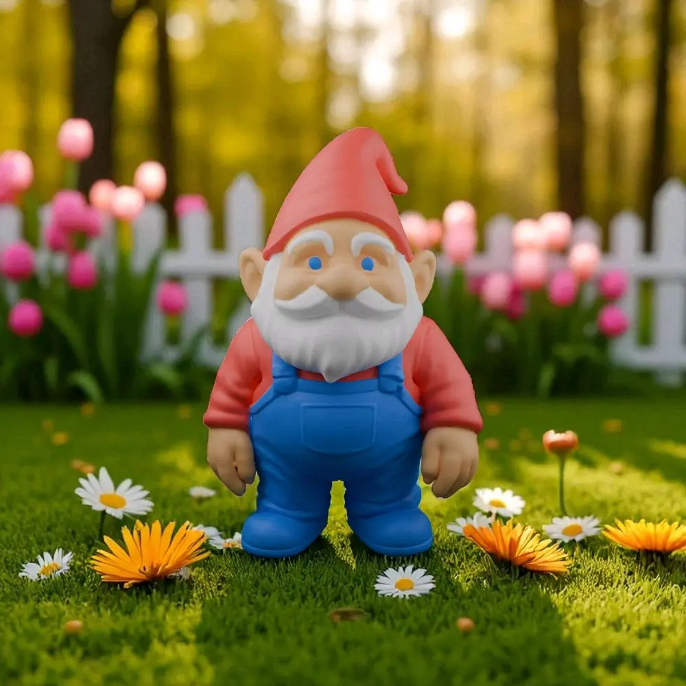 3D Printed Gnome Figurine | Mini Garden Gnomad | Cute Home and Garden Decor | Under the Toadstool Collectible