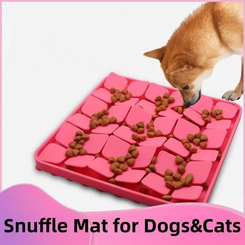 Silicone Dog Nose Pad and Slow Feeder Bowl, Silicone Smell Mat for Training, Dog Licking Pad, Sniffing Mat for Dogs, Dry Food