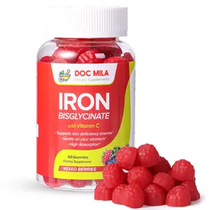 Iron Supplement Gummies - No Constipation, No Metallic Aftertaste - Healthcare Optimum Fitness Edible Dietary Vitamin geritol iron