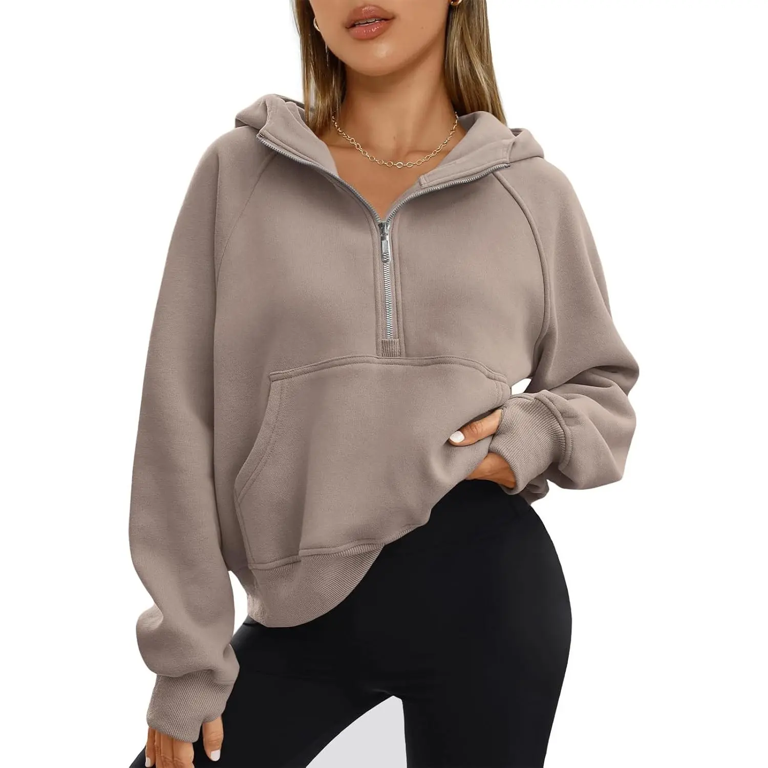 Womens Hoodies Fleece Fall Fashion Outfits Workout Sweatshirts Y2k Winter Zip Up Jackets Oversized Tops Clothes 2025