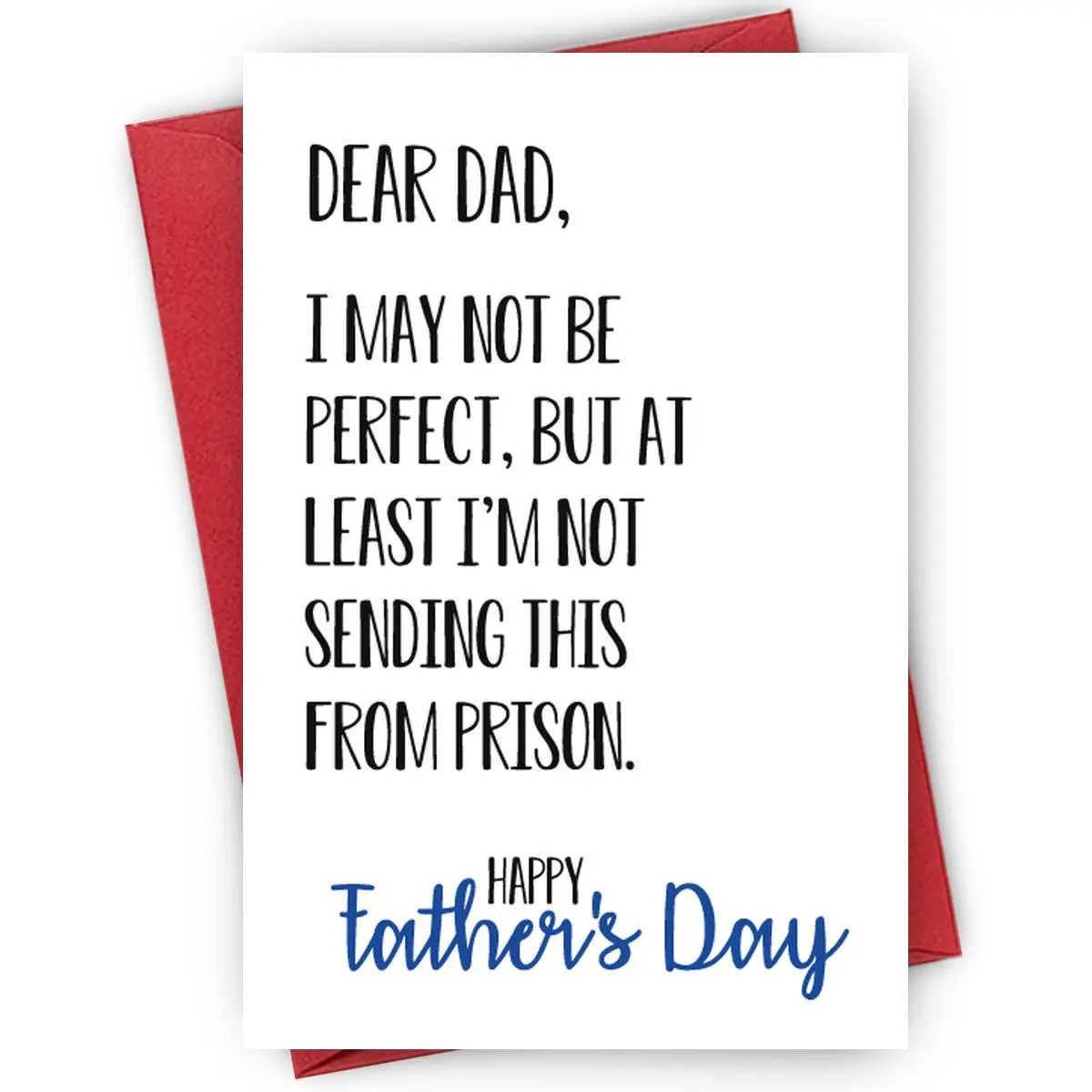 Funny Greeting Card with Positive Message, Perfect Gift for Dad, Grandpa or Father Figure, Party Supplies, Encouragement Cards, Inspirational Greeting Cards
