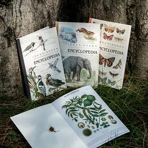 20 Sheets Per Pack Encyclopedia Series Realistic Book Stickers, Sticker Packs, DIY Scrapbook Album Frame Diary Notebook, Kids Exploration Magic Book