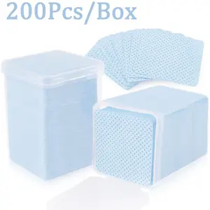 Nail Wipes - Professional Lint-Free Nail Polish Remover Pads, UV Gel Cleansing Tissues, Unscented Gentle Manicure Prep And Finish Nail Art Cleaning Tool, Nail Care