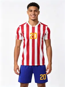 New Football Kit Set, Uefa Champions League Fan Gear, Men's Sports, Short Sleeve Shirt & Shorts, Training & Matchwear, Soccer Equipment