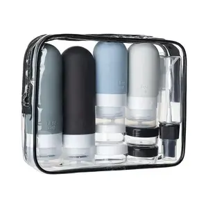 16-Piece Travel Wash Bottle Set, Leak-Proof Silicone Containers, Portable Bathroom Accessories, Ideal for Trips & Daily Use