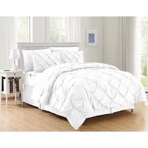 Luxury Best, Softest, Coziest 8-Piece Bed-in-a-Bag Comforter Set on  Soft Complete Set Includes Bed Sheet Set with Sided Pockets, King/Cal King, Snow White