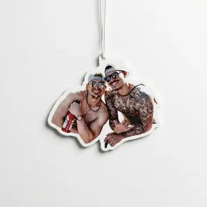 Kiké/Banda Air Freshener – LA Baseball Car Freshener, Double-Sided (4”), New Car scent