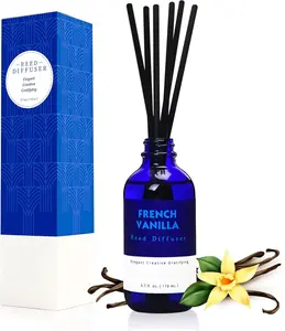 Reed Diffuser Set with Sticks 3.7 Oz, Vanilla, Coconut & Milk Scented  Oil Diffuser for  Bedroom & Kitchen, Long-Lasting Room Air Freshener, Mind &  ,  Idea