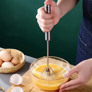 Stainless Steel 4-Speed Handheld Whisk & Creamer Set, Durable Kitchen Tools for Baking, Beating Eggs, Mixing Creams, Essential Cooking Accessories, Handheld Egg Beater
