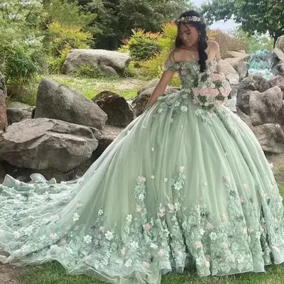 adult green fairy dress Women Green Fairy Fairytale Dress with Wings Costume Set main image 1