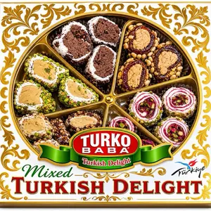 Turko Baba Mixed Turkish Delight – Premium Assorted Turkish Sweets 400g