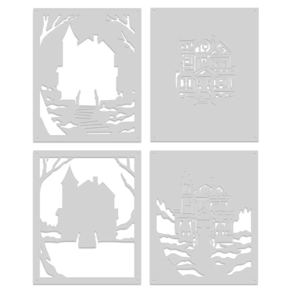 Haunted House Layering Stencils of the Month - September 2024