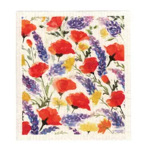 California Wildflowers Swedish Dishcloth for Kitchen