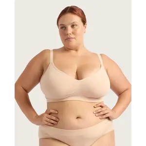 Wireless Full Bust T-Shirt Bra - Shell