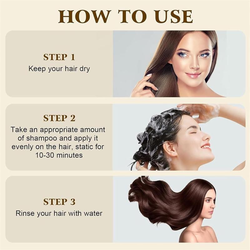 Polar Haircare 3-in-1 Gray Hair Dye Shampoo | Natural Vegan Semi Permanent | Ammonia-Free Gray Coverage | For Women & Men 6.76 Fl Oz