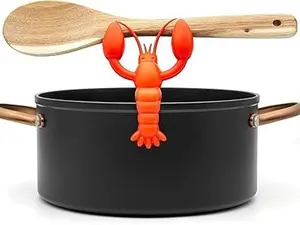 Lobster Spoon Holder, Red Crab Kitchen Accessory, Pot Spoon Rest, Chef Gift, Unique Gifts For Cooks, Cooking Gifts
