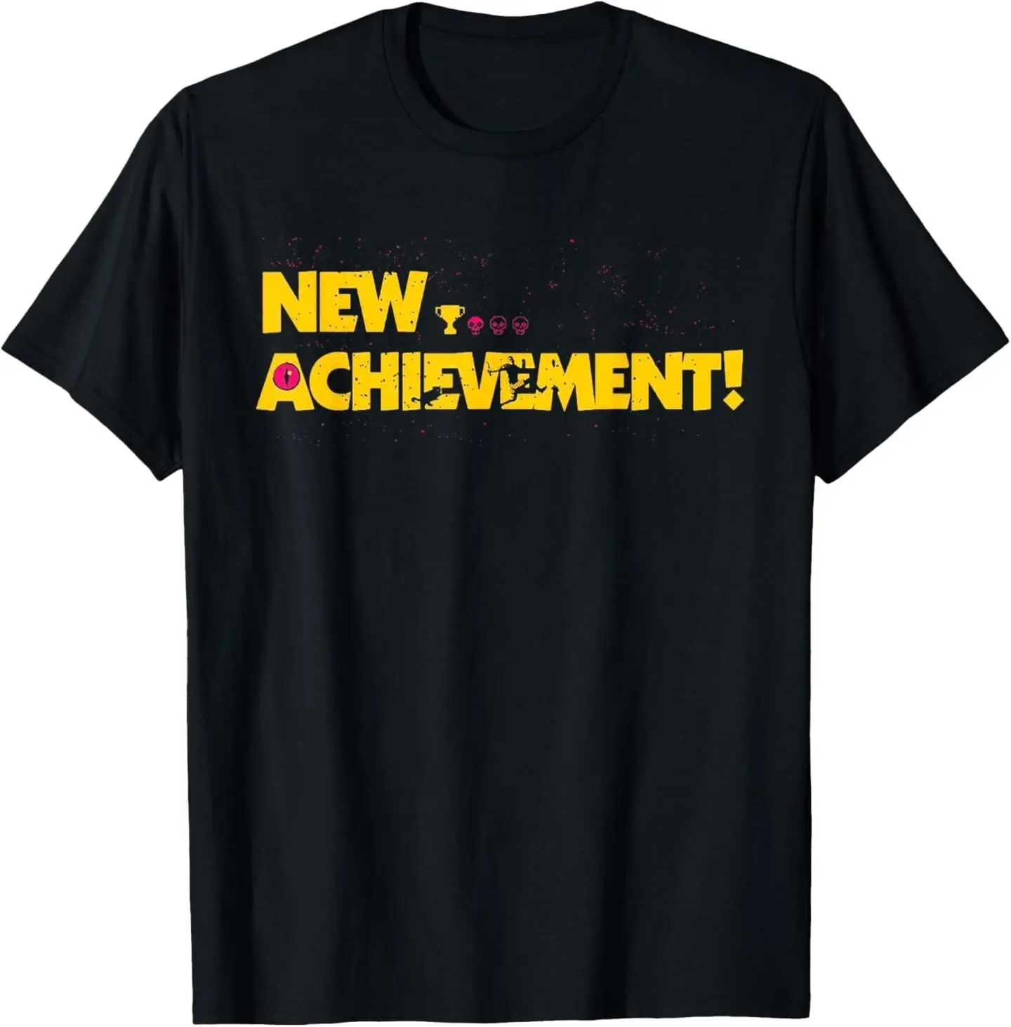 [100% Cotton]New Achievement Dungeon Crawler Carl T-Shirt Graphic Tees Casual Crewneck
