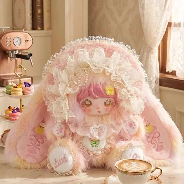 Angel Wing Embroidery Glitter Vinyl Face Luxi Oversized Plush #SoftFluffyToy #CollectorGift #HomeDisplay