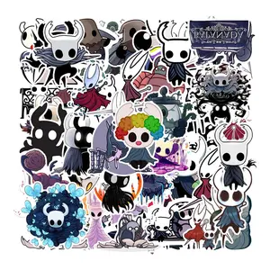 2set/54pcs Hollow Knight pvc waterproof Anime Sticker for water cup computer suitcase refrigerator decoration, Halloween