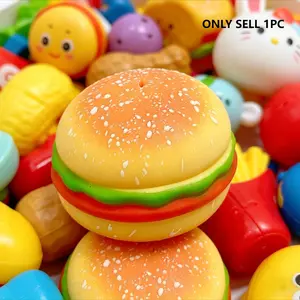 Realistic Hamburg Squishy Toy, Fun Kitchen Plaything for Kids, Independent Packaging, Squeezable and Enjoyable, Perfect for Children
