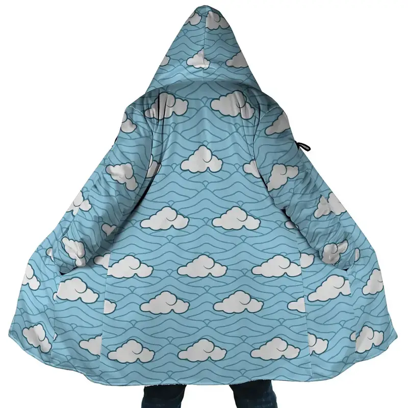 Urokodaki Sakonji Cloak Coat, Demon Slayer Men's Women's Hooded Coat, Fleece Jackets Coats, Gift For Men And Women