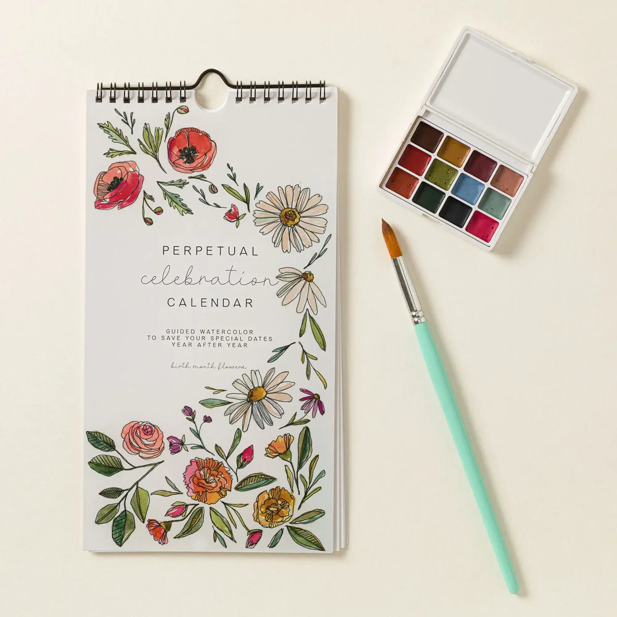 DIY Birth Month Flower Perpetual Calendar DIY Birth Month Flower Perpetual Calendar