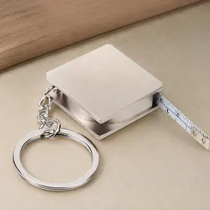 Dual-Scale Stainless Steel Keychain Measuring Tool - Hardened Anti-Scratch Ruler with Micro Groove for Precision, Laser Engraved Imperial/Metric Marks. Slim EDC Design for Woodworking, Models, Shipping, Engineers & DIY Crafts.