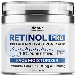 Retinol Pro Collagen Face Cream with Hyaluronic Acid Hydrating and Firming Cream for All Skin Types Day and Night Anti Aging Face Moisturizer for Women Men