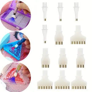 3 Piece Diamond Painting Pen Tip Set Replacement Kit for Vacuum Pump, DIY 5D Diamond Art Accessories, Essential Tools for Crafting, Diamond Painting Kits