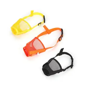 Dog Mouth Cover Anti-Bite Comfortable Thick Adjustable Pet Mask, Soft Cotton Mesh Breathable Oral Cover for Biting, Barking, Grooming, Training