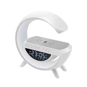 Wireless Charger Speaker And Light Speaker Lights With Wireless Charging Bluetooth Audio Clock Chargeable Smartphone Plug Cellphone Electronic