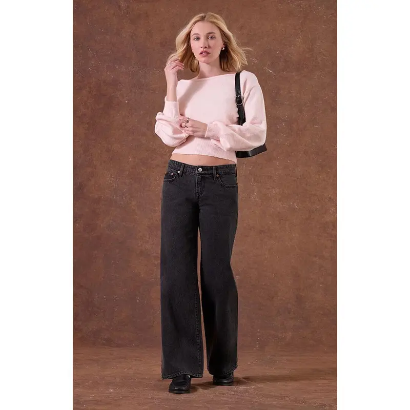 Pacsun Women's Zoe Low Rise Girlfriend Jeans Black