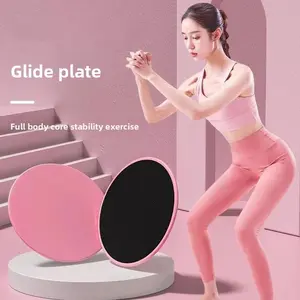 Core Sliders for Full Body Workout - Dual Sided Exercise Gliding Discs for Yoga, Pilates, Ab Training on Carpet & Hardwood Floors