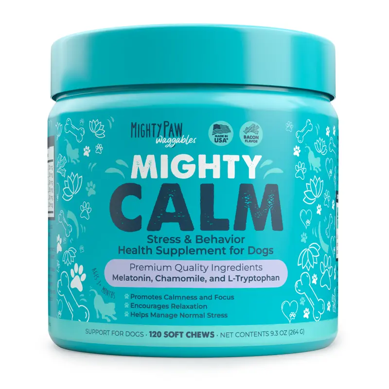 Mighty Calm Chews for Dogs: Soothing Stress and Calming Support in Every Bite / Supplements