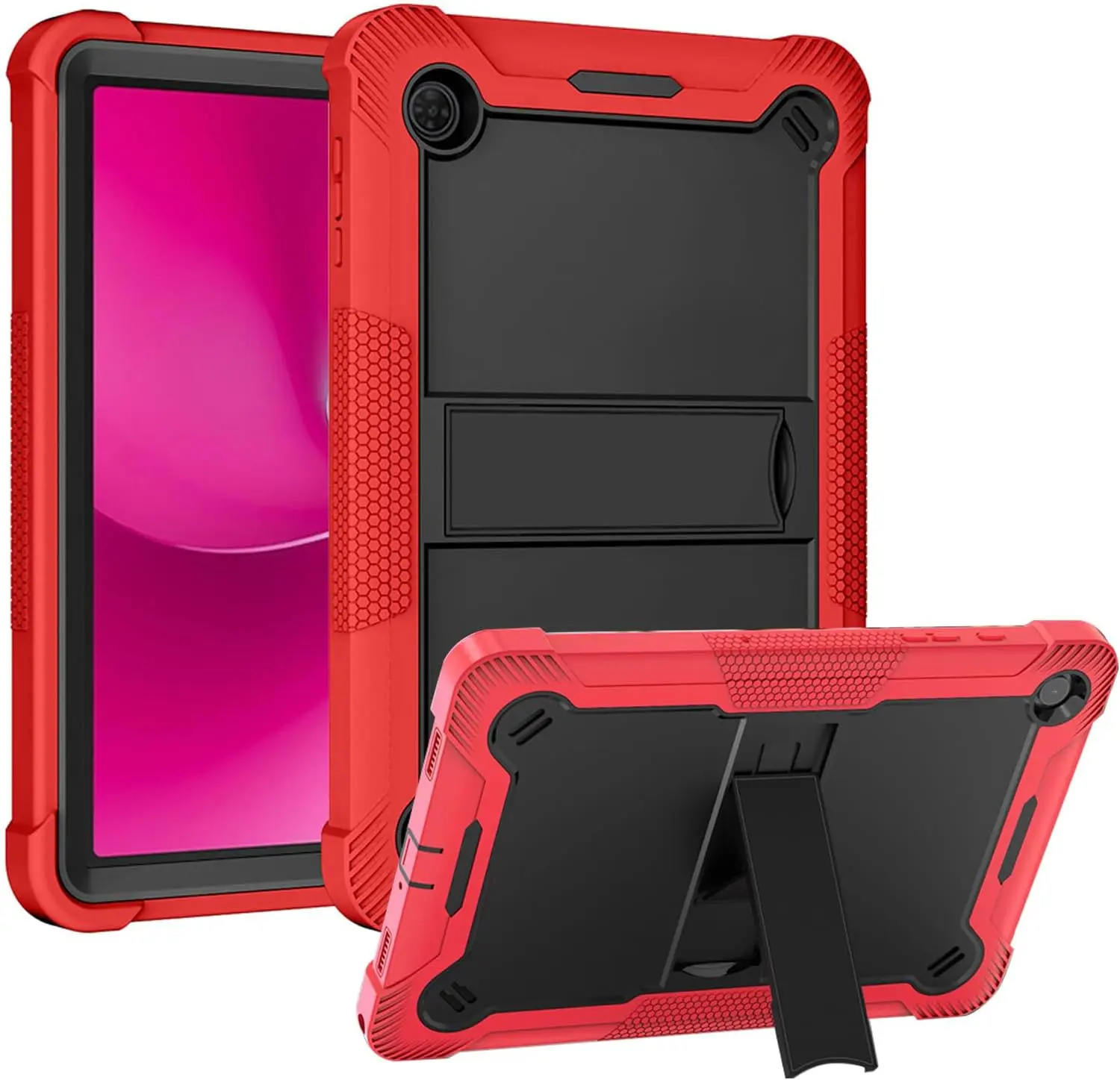 T-Mobile REVVL Tab 2 10.1" (2025) Heavy Duty Shockproof Case with Built-In Kickstand