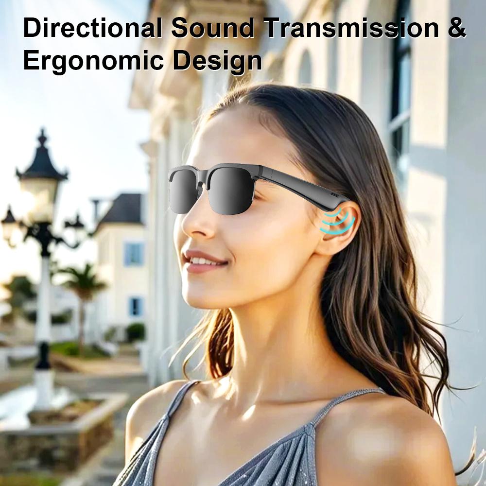 2IN1 Smart Glasses Bluetooth  Earphone  For   Music & Calls Outdoor Sports Headphones