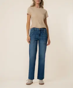 Avery High Rise Straight Leg, Exclusive in Fortune Wash