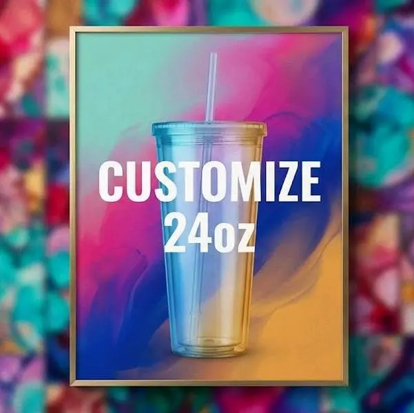 24oz skinny tumbler live custom