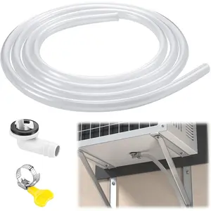 10ft Portable Air Conditioners Window Drain Hose Kit - 3/5in AC Hose Connector Replacement for Universal Air Conditioners