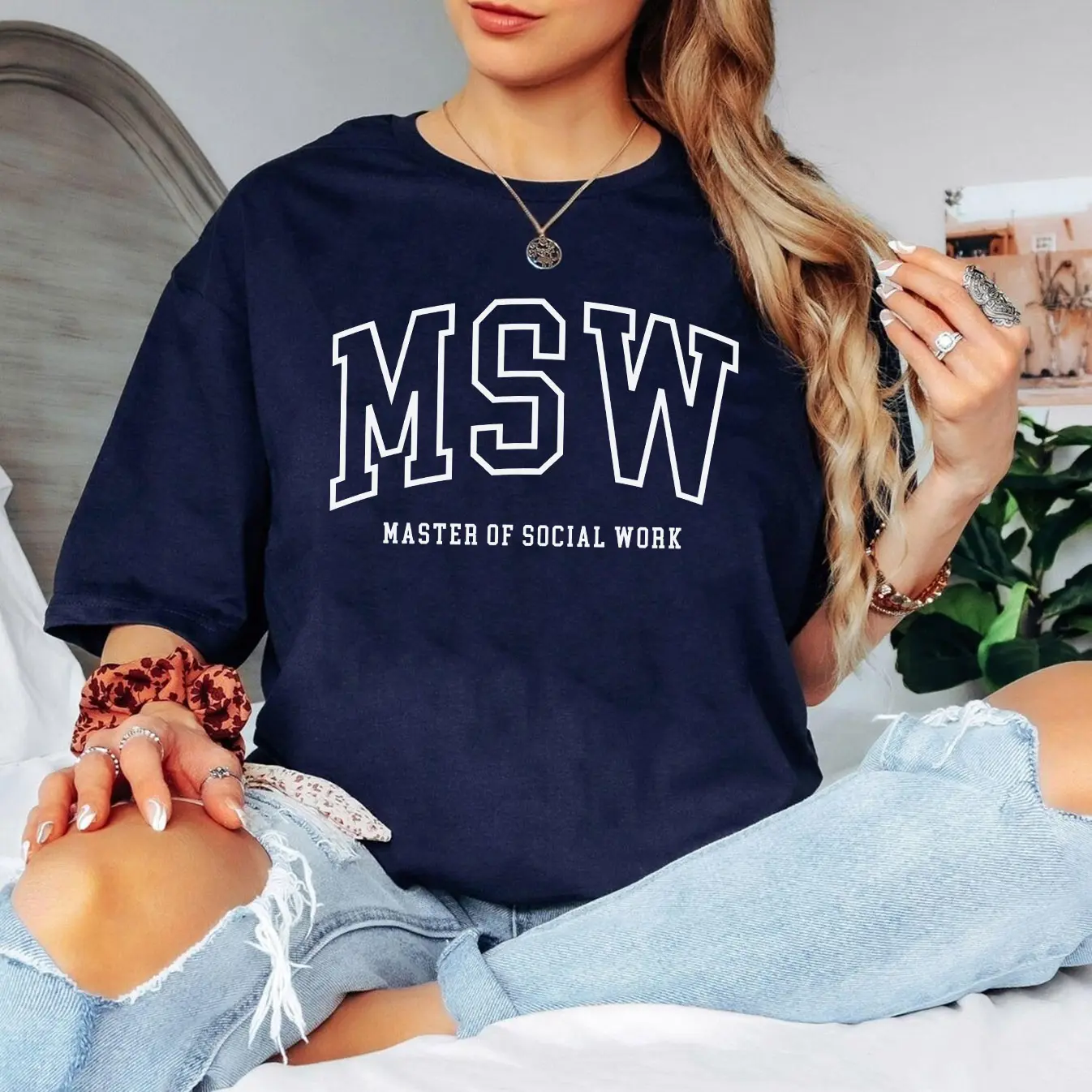 Master of Social Work Short-Sleeve T-SHIRT / Sweatshirt , MSW shirt, Social Work Crewneck Sleeve