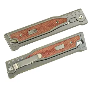 REATE EXO Folding Tools For Everyday Carry(EDC)-Elmax Steel & Titanium Handle