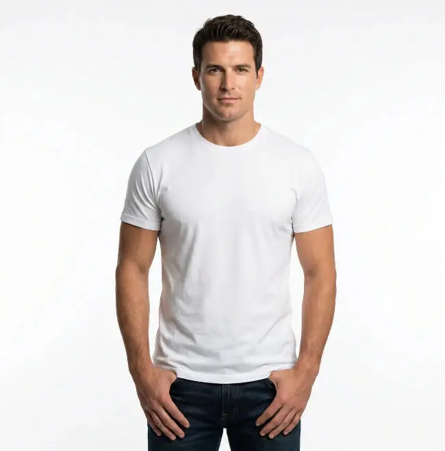 Heavyweight white | 100% Breathable Cotton T-Shirt Bundle | Unisex,Durable Non-Shrink Crew Neck | Men's Essential 3-Piece Multipack | Perfect Foundation for Streetwear & Casual, white tee,summervibes