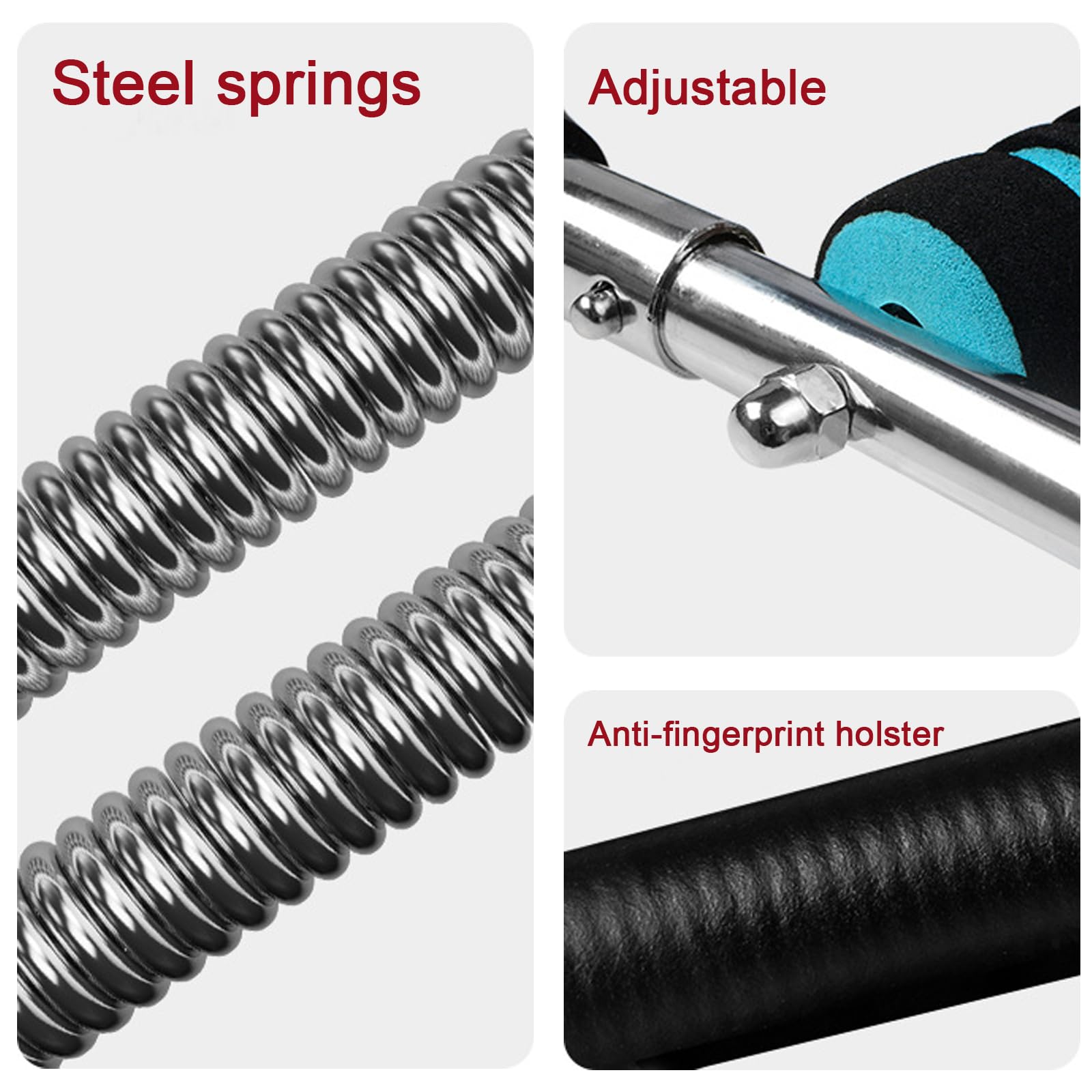 Adjustable Chest Expander Arm Exerciser, Portable Spring Resistor for Home and Gym, Muscle Strength Building Fitness Equipment